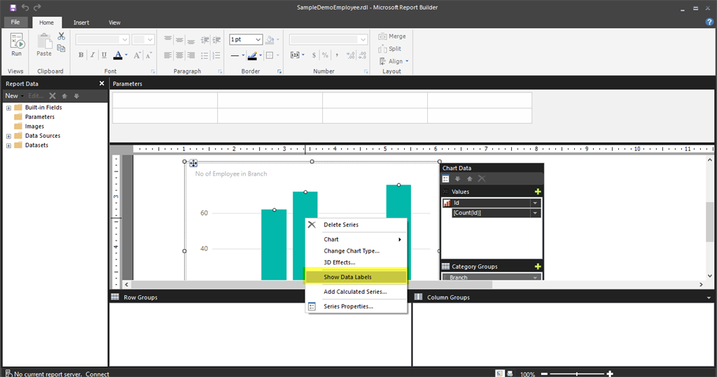 Build SSRS (RDL) Report From Microsoft Report Builder